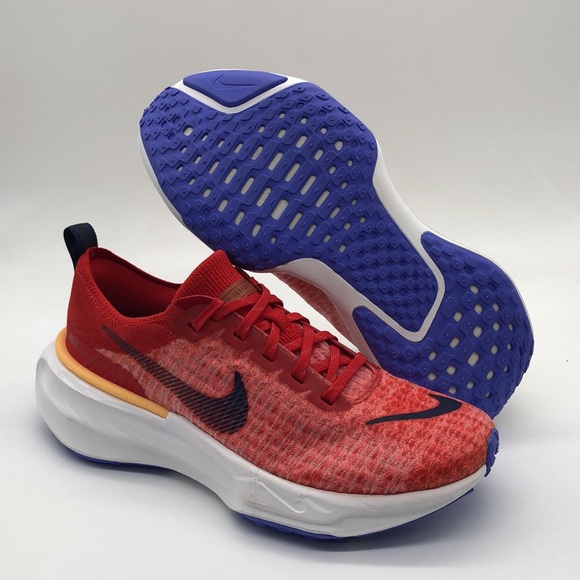 USED Men’s ZoomX Invincible run FK 3 Red/Blue/white DR2615-600 No Box - Picture 1 of 7